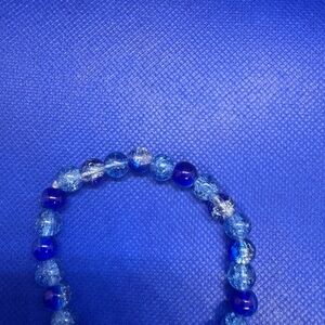 Blue Beaded Bracelet